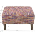 thumbnail image 2 of Artum Hill Nico Mardi Gras 33.5" Square Ottoman, 2 of 3