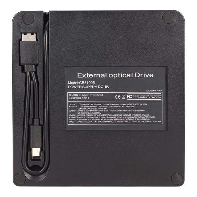External CD DVD Drive Enclosure, Ultra Slim USB3.0 External Optical Disc Drive Enclosure Kit Integrated Design 5Gbps for Laptop A,B,C,D,E
