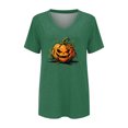 thumbnail image 4 of Bovemsi Cute Summer Tops Loose‑Fit V‑Neck Graphic Short‑Sleeve Prints Fashion Outfits Clothes L, 4 of 4