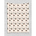 thumbnail image 1 of Swans Tapestry, Colorful Aquatic Birds with a Crown Pattern, Wall Hanging for Bedroom Living Room Dorm Decor, 40"W X 60"L, Blush Blue Grey Pale Eggshell and Charcoal Grey, by Ambesonne, 1 of 2