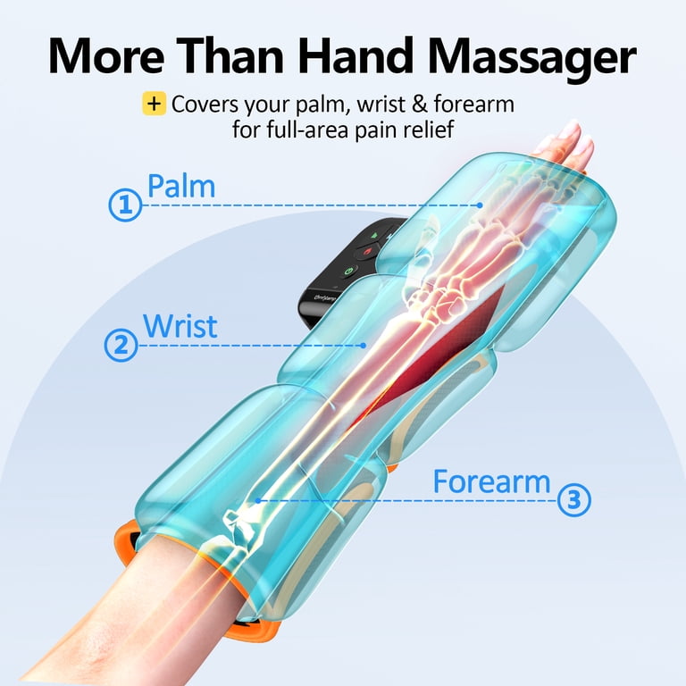 Cordless Hand Massager with Heat and Compression photo 2