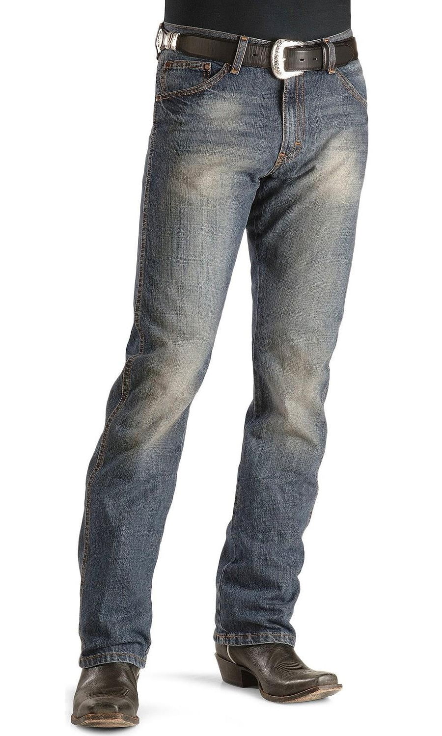 wrangler men's retro slim fit straight leg jean, dark knight, 36x34 -  