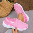 thumbnail image 6 of Miluxas Mules for Women Slip on Mesh Sneakers Shoes Ladies Breathable Mules Comfortable Outdoor Walking Shoes Pink 6(37), 6 of 9