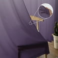 thumbnail image 5 of Purple Ombre Semi Sheer Curtains 63 Inch Length 2 Panels Set, Farmhouse Gradient Modern Abstract Art Sheer Kitchen Curtain Privacy Voile Window Curtain for Living Room Bedroom Rod Pocket Drapes, 5 of 7