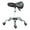 Black, variant on HOMCOM Height Adjustable Hydraulic Rolling Salon Stool Swivel Saddle Chair