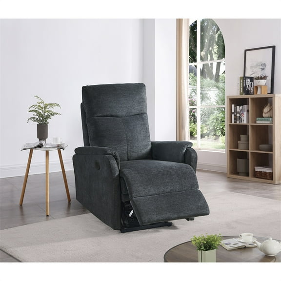 ARCTICSCORPION Ergonomic Design Power Recliner Chair with USB Port, Adjustable Footrest, Dark Gray