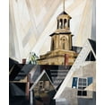 thumbnail image 2 of Demuth, Charles 12x14 Black Ornate Wood Framed with Double Matting Museum Art Print Titled - After Sir Christopher Wren, 2 of 4