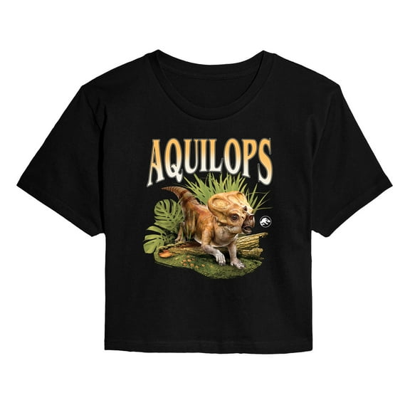 Jurassic World: Rebirth - Aquilops - Juniors Cropped Graphic T-Shirt