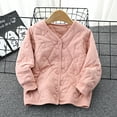thumbnail image 4 of Esaierr Kids Baby Toddlers Girls Boys Fleece Cotton Jacket Warm Winter Jacket Solid Colour Thickened Outerwear Jackets for 4-13Y, 4 of 5