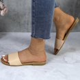 thumbnail image 4 of GJPBGK Women's Flat Slide Sandals Open Toe One-Band Summer Slip-On Shoes for Beach, Travel & Casual Outfits, 4 of 6
