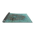 thumbnail image 2 of Ahgly Company Indoor Square Persian Light Blue Traditional Area Rugs, 3' Square, 2 of 4
