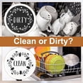 thumbnail image 3 of 2pcs Clean Dirty Dishwasher Magnet, 3.54 Inch Round Clean Dirty Magnetic Flip Decoration Dishwasher Indicator Sign for Dish Bin Decor Dish Washer Kitchen Gadgets Organization Storage, 3 of 7