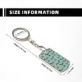 thumbnail image 4 of Goofa Dachshund Dog Puppy Printed Rectangular Metal Keychain Bag Charm Floral Charm for Purse Keys Metal Keyring Gift for Women Accessories, 4 of 7