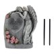 thumbnail image 1 of Estatua de jardín solar, figura de ángel, adorno de césped para paisaje, patio, balcón Gris, 1 of 8