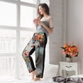 thumbnail image 6 of Picia Vintage Colorful Floral Cow Womens Soft Woven Cotton Elastic Waistband Sleep Pajama Pant Lounge Sleep Pant With Pockets And Drawstring-Medium, 6 of 9