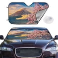 thumbnail image 2 of Balery Cherry Blossoms Windshield Sun Shade, Car Front Window Sunshade Cover ,Automotive Interior Portected Blocks Uv Rays For Car Pickup Truck Suv Accessories- Medium, 2 of 7