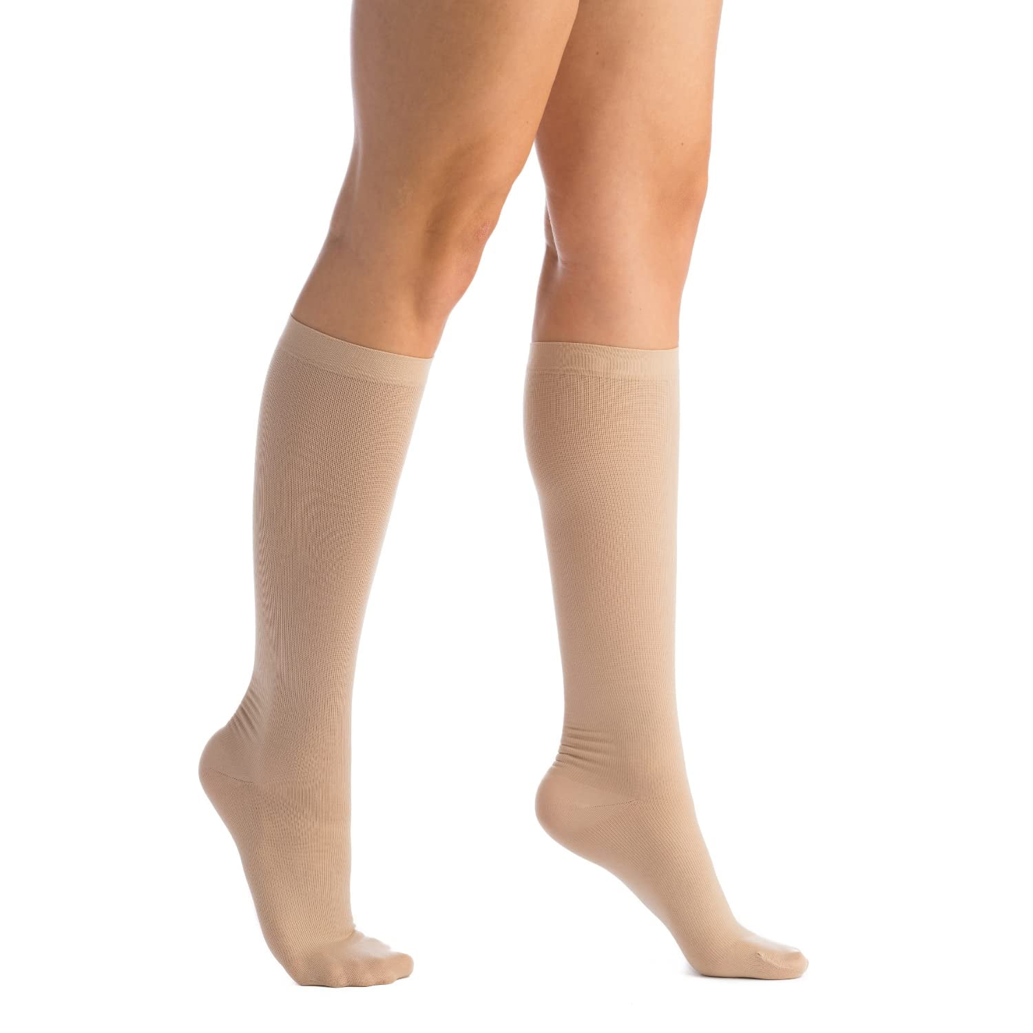 EvoNation Women’s Knee High 20-30 mmHg Graduated Compression Socks – Firm Pressure Compression Garment