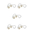 thumbnail image 2 of stanreset 1/2/3/5 2 Pieces Metal Curtain Tieback Replacement Simple Style Solid Color Household Sunshade Fastener Buckle Accessories Beige 5PCS, 2 of 6