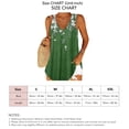 thumbnail image 5 of Camiseta sin mangas con cuello en V sin mangas para mujer Camiseta sin mangas estampada cómoda y holgada con estampado de flores, 5 of 5