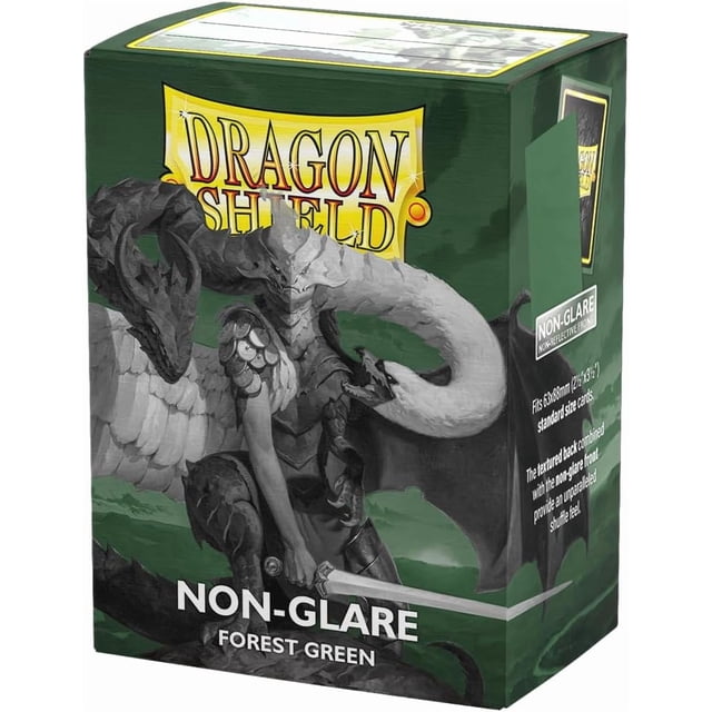Dragon Shield Standard Size Card Matte Sleeves 100 CT - Non Glare Forest Green - Smooth & Tough Premium TCG Sleeves | Compatible with Pokemon, Flesh & Blood, One Piece & Magic The Gathering