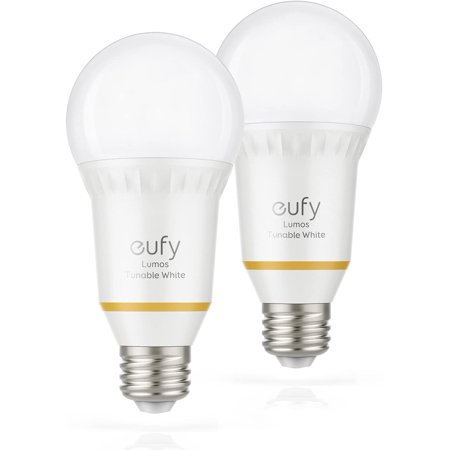 eufy by Anker, Lumos Smart Bulb - Tunable White, Soft White to Daylight (2700K-6500K), 9W, Works with Amazon Alexa, No Hub Required, Wi-Fi, 60W Equivalent, Dimmable LED Bulb, A19, E26, 800 Lumens