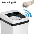 thumbnail image 2 of iTouchless IT14SW 52 Liter Touchless Trashcan Square White, 2 of 5