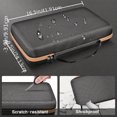 thumbnail image 2 of 1pc, Knife Display Case For 66+ Pocket Knives, Storage Box, Folding Knives Organizer Holder, Knives Collection Protector For Tactical Outdoor EDC Mini Knife, (Bag Only) - Brown, 2 of 8