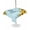 Blue, variant on Outdoor Tablecloth with Umbrella Hole for Patio/Picnic/Party/Camping, Sunflower Waterproof Table Cloth Rectangle Table Cover Washable, Summer Botanical Yellow Floral Brown Wooden (60"x 84")