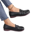 thumbnail image 4 of IEMIEMIEM Women's Ballet Flats Comfortable Dress Loafers Round Toe Slip on Dressy Wedding Work Office Walking Shoes with Arch Support Black 7.5 Wide, 4 of 4