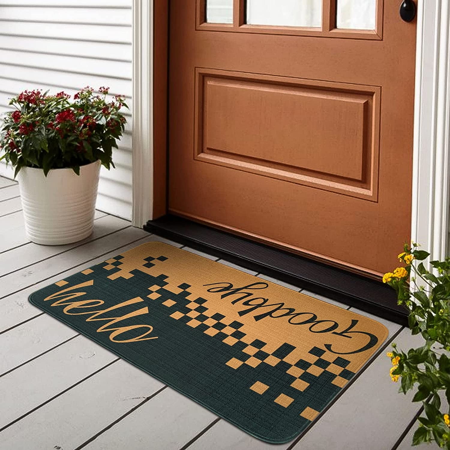Indoor / Outdoor Funny Welcome Mat for Music Fans - Bye, Bye, Bye - 36x24