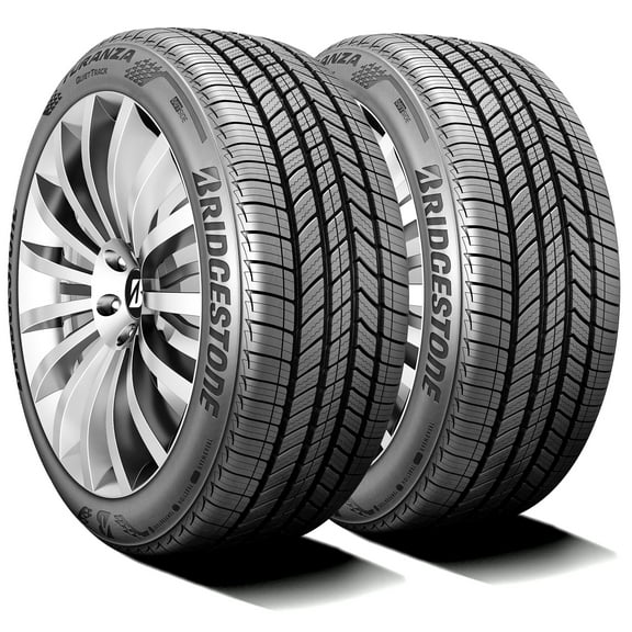 Pair of 2 (TWO) Bridgestone Turanza Quiettrack 205/65R16 95H A/S All Season Tires Fits: 2016-21 Chevrolet Malibu L, 2013-17 Honda Accord LX
