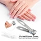 thumbnail image 3 of Cortaúñas, uñas gruesas, apertura de mandíbula ancha, cortaúñas de acero inoxidable para manos y pies para mujeres y hombres, cortaúñas profesional, cortaúñas de acero inoxidable MFZFUKR LL-0514-1, 3 of 8