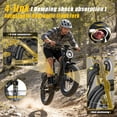 thumbnail image 5 of Electric Bike for Adults, 2000W 4000W Peak Motor, 48V 25Ah Removable Battery, 26x4.0 Fat Tire Ebike, 7-Speed Shimano, Front Fork & Linkage Suspension, Rear Rack, 40MPH, UL2849, Black, 5 of 10