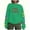 Green, variant on CFLVAEK Merry Christmas Sweatshirts Women Funny Letter Print Holiday Tops Plus Size Round Neck Sweatshirt Long Sleeve Gifts Tops Christmas Gifts for Mom