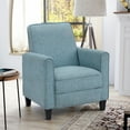 thumbnail image 6 of Furniture of America Ducee Transitional Fabric Push Back Chair in Blue, 6 of 11