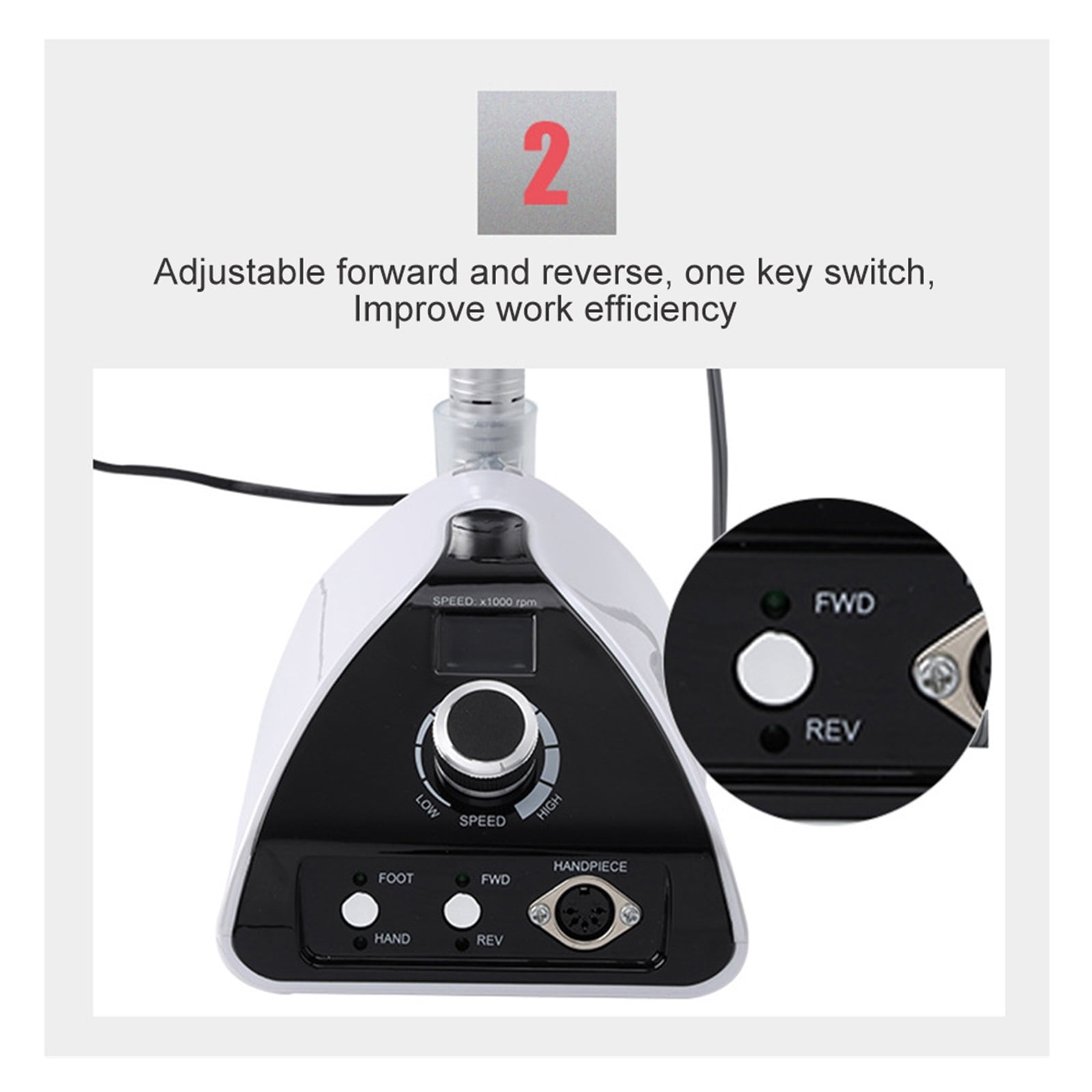 Nail Drill Machine Manicure, 35000RPM Professional Nail Milling, Strong Power Electric Nail Master For Nail Salon Tool ,Low Noise