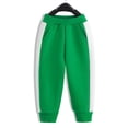 thumbnail image 4 of Nekdswn Boys Sweatpants 100% Cotton Fleece Lined Jogger Pants Kids Side Stripe Athletic Joggers Loose Casual Elastic Waist Sweats Pants, 4 of 8