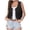 Black, variant on JULMCOMO Faux Suede Vest Tops for Women Fringe Button Down Sleeveless Casual Vest Jacket Cropped Cowboy Western Jacket Khaki M