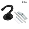 thumbnail image 3 of Uxcell 2.2" x 1.6" Ceiling Hook, 2 Set Ceiling Orchid Hooks with Mounting Hardware, Black, 3 of 4