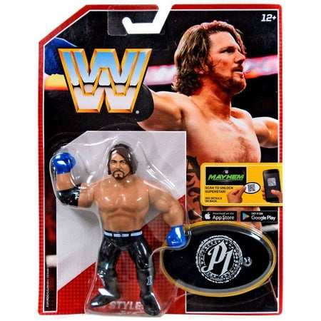 WWE AJ Styles Retro App Action Figure