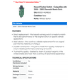 thumbnail image 2 of Hazard Flasher Switch - Compatible with 2000 - 2005 Chevy Monte Carlo 2001 2002 2003 2004, 2 of 2