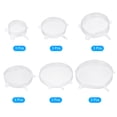 thumbnail image 3 of Silicone Stretch Lids, 3 Set - Reusable Durable Silicone Bowl Covers, Silicone Lids for Bowls and Food Covers (White), 3 of 6