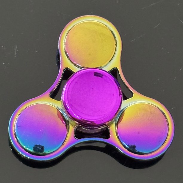 Juguete Fidget Spinner de Alta Velocidad Hecho de Acero Inoxidable Duradero con Rodamientos de Precisión, Diseñado para Aliviar el Estrés y Ayudar a Mantener la Concentración Durante Momentos de Ab...