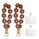 thumbnail image 1 of Uxcell 2 Pcs Correa de Muñeca para Teléfono con Pestañas de Sujeción, Pulsera de Llavero Hecha a Mano para Mujeres y Niñas, Café, 1 of 7