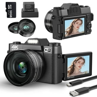 ACTITOP 4K Digital Camera, 48MP Vlogging Camera for YouTube with