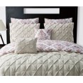 VCNY Home Heather Pintuck Technique Reversible Damask 8 Piece Bedding