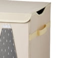 thumbnail image 4 of 3 Sprouts Children's Nursery Room Soft Fabric Storage Trunk Toy Chest Box, Sloth, 4 of 8