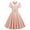 1*Pink, variant on Vintage Polka Dot Dress for Women Sexy Tie Front Short Sleeve Cocktail Retro Swing Dresses Formal Evening Party Dress