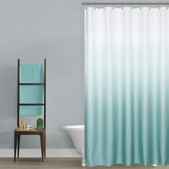 Shower Curtain, Shower Curtains for Bathroom, Extra Long Shower Curtains - Waffle Textured Thick Fabric Shower Curtains for Bathroom, 70.87x70.87"