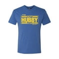 thumbnail image 2 of Wild Bobby,The Best Hubby in The Galaxy, Father's Day, Men Premium Tri Blend Tees, Vintage Royal, X-Large, 2 of 3
